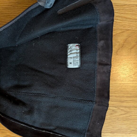 Boots La CANADIENNE Brown Suede 3" heel 9M EUC RE-LIST - Heel Cap Replaced - Picture 3 of 12